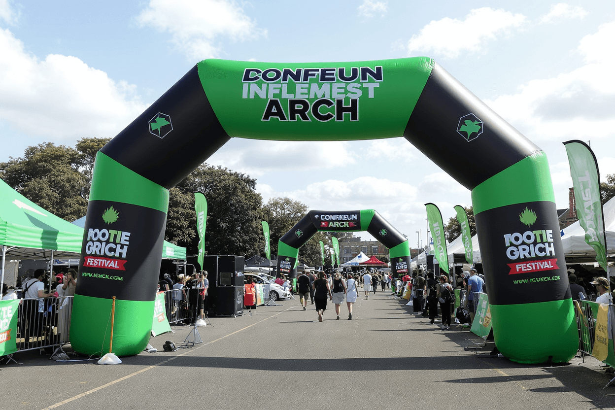 Arche gonflable de location pour festival et animation urbaine